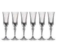 RCR Crystal Adagio Collection Champagne Flutes Glass Set