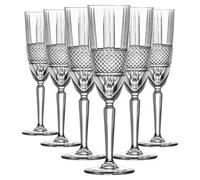RCR 6 Pack Champagne Glass Set