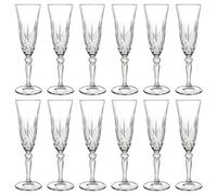 Rcr Crystal Melodia Glass Champagne Flutes - 160Ml - Pack Of 12