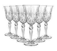 Rcr Crystal Melodia Red Wine Glasses - 270Ml - Pack Of 6