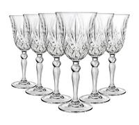 Rcr Crystal Melodia White Wine Glasses - 210Ml - Pack Of 6