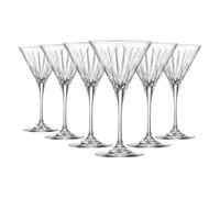 RCR Timeless 6-Piece Martini Glass Set 210 ml - Italian Luxion® Crystal Cocktail Glasses for Martinis & Cocktails