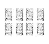 RCR Crystal Tiki Etruria Highball Glasses - 460ml - Pack of 8 in Clear RCR Crystal Clear