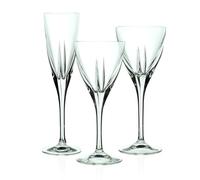 RCR Fusion Service Glasses, Glass, Transparent, Pack of 18 Pieces