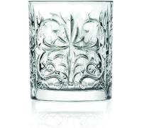 RCR Italian Crystal Glassware Tattoo Tumbler Glasses, Set of 12 -Dishwasher Safe