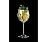 RCR Optiq 6-Piece Wine Glass Set, 460ml, Clear - Lead-Free Crystal, Dishwasher Safe, Made in Italy