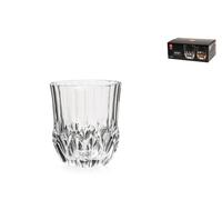 Rcr Set 6 Glasses In Transparent Glass Adagio Dof Cl 18