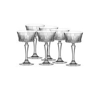 Rcr Timeless 6-Piece Champagne Glass Set, 260ml, Clear