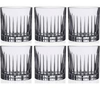 RCR Timeless Crystal Double Whisky Glasses - 360ml - Pack of 6 | Crystal Old Fashioned Tumblers for Whisky Spirits Cocktails and Short Drinks for Home Bars Dining Parties and Entertaining