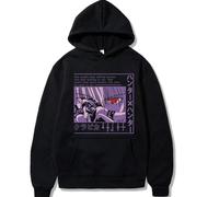 Rcrllya Anime Hunter X Hunter Manga Kurapika HxH Devil Eye Hoodie for Men women long Sleeve Anime Hoodie pullover (Black,M)