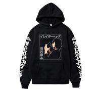 Rcrllya Anime My Hero Academia Hoodie Boku No Hero Academia Aizawa Shouta Mha Sweatshirts Cozy Tops Sudadera Felpa Moletom (Black,2XL)