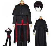 Rcrllya Anime Toilet Bound Hanako kun Jibaku Shounen Uniform Cosplay Costume Set Yashiro Nene Friend Hanako Kun Carnival Wig Props (Hanako Kun+Wig,S)