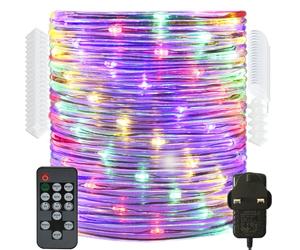 RcStarry 50M/165FT 500 LED Dia 3MM Rope/Wire Lights Multicolor, Dimmable Indoor/Outdoor IP67 Waterproof Fairy Lights Plug in with Remote for Garden, Patio, Deck, Landscape Lighting, Bedroom and More