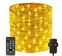 RcStarry 50M/165FT 500 LED Dia 3MM Rope/Wire Lights Warm