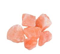 RCSTONE 0.22 Pounds Himalayan Pink Salt Chunks for Salt Rock Lamp,Salt Bowl,and Decorations, Orange, 1.97 to 3.94 Inches