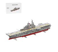 RCstrophex Aircraft Carrier Building Blocks Set, Large-Scale Amphibious Assault Ship Model Kit, Modern Naval Warship Bricks Display Model for Adults & Collectors (2635PCS)
