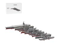 RCstrophex Navy Fleet Building Blocks Set, Aircraft Carrier Destroyer Naval Fleet Bricks Display Set, Multi-Ship Warship Model Kit for Adults & Collectors, MOC-242144 (15639PCS)
