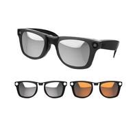 RCstyle 2Pcs Polarized Clip Compatible With Ray-Ban Meta Wayfarer RW4008 Size L 53-22 Smart Glasses Color Changing Clip Set for Man and Woman (Gray, Orange)