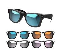 RCstyle 4Pcs Polarized Clip Compatible With Ray-Ban Meta Wayfarer Smart Glasses Color Changing Clip Set for Man and Woman Size L (Gray, Pink, Blue, Orange), Gray, Pink, Blue, Orange, L