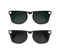RCstyle Compatible with Ray-Ban Meta Wayfarer(Standard) Smart Glasses Color Changing Clip Set 50-22 Size M(Dark Green, Black)