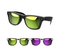 RCstyle Compatible With Ray-Ban Meta Wayfarer(Standard) Smart Glasses Color Changing Clip Set for Man and Woman 50-22 Size M, Yellow & Purple