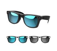 RCstyle Compatible With Ray-Ban Meta Wayfarer(Standard) Smart Glasses Color Changing Clip Set for Man and Woman 50-22 Size M, Gray & Blue