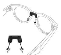 RCstyle HiBloks Eyeglass Nose Pads Compatible with Oakley Meta HSTN, Silicone Anti-Slip Clip On Nose Holder for Oakley Meta HSTN, Nose Bridge Pads, Suitable for All-Day Wear