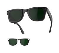 RCstyle HiBloks Polarized Clip Compatible with Ray-Ban Meta Wayfarer RW4006 & Gen 2 RW4012 Standard 50-22, Glossy Black Frame Fade Clip for Rayban Meta Gen 2 Accessories (Dark Green)