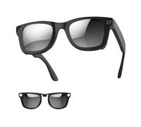 RCstyle HiBloks Polarized Clip-on Compatible with Ray-Ban Meta Wayfarer RW4006 & Gen 2 RW4012 Standard 50-22, Matte Black Frame Discoloration Clip for Rayban Meta Gen 2 Accessories (Silver)