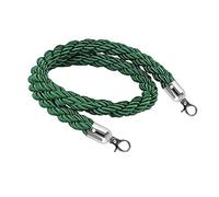 RCSTYNUK Hemp Rope Queue Barrier Ropes, 1/2/4/6 Pcs Braided Crowd Control Twisted Ropes Queue Divider, Barrier for Movie Carpet Events Grand Openings Green (1 Pack 120cm/47 in)