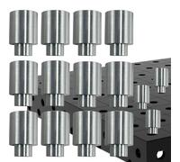 RCTUTEIAO Welding Table Fixture Pins 12 Pcs 5/8 x 1 x 1.5 Stop Alignment Aluminum Accessories Square Quick Setup Fixturing Kit