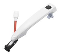 RCUIHGFB Exterior Door Handle Car Compatible with Toyota for Highlander for Camry for Crown 2008 2009 2010 2011 2012 2013 Car Front and Rear Exterior Door Handles(White with Buttons)