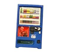 RCULWPLP 1/64 Vending Machine Model, Miniature Scene, Resin Accessory for Diorama, Dollhouse Ornament, Suitable for E, Blue