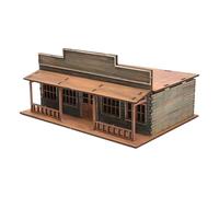RCULWPLP 1/72 European Town House Building Assembled Model for Prop Micro Landscape