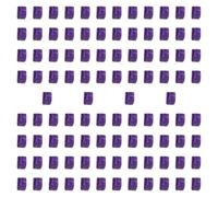 RCULWPLP 100 Acrylic Building Blocks, Mini Blanks, Stacking Cubes, Sensory Training Cubes, Toy for Children, Suitable for Promoting Parent-Child, Violet