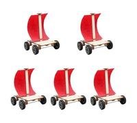 RCULWPLP 5 Pieces DIY Wind Power Car Model Teaching Aid for Birthday Teens