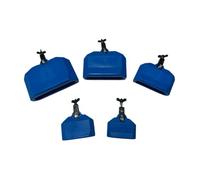 RCULWPLP 5 Pieces Musical Percussion Block Rhythm Block Drum Accessories Cowbell Latin Instrument Sturdy Pp Material Simple to Install Suitable for Group, Blue