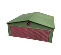 RCULWPLP Airport Hangar Model Realistic Aircraft Hangar Accessory Airfield Parking Model Illuminated Structure Easy Use PP Material Suitable for Collec, Green