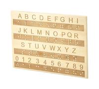 RCULWPLP Braille Alphabet Board Educational Equipment People Supplies Practice Compact