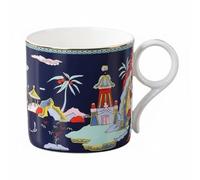 RCULWPLP Ceramic Mug Bone China Cup Coffee Mug Tea Cup Drinkware with Lightweight Translucent Finish and Comfortable Circular Handle Suitable for Office Desk Home Kitchen Gift Giving, Dark Blue