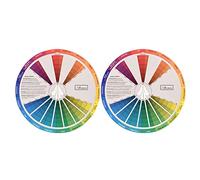 RCULWPLP Color Wheel Color Mixing Guide Color Chart Color Board Palette Paper Material Educational Tool for Painting Suitable for Students Artists Makeup, 2