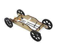 RCULWPLP DIY Car Kits Wooden Model Assembly Science Engineering Physics Toys Rubber Band Powered Puzzle Mechanism Suitable for Gift Giving Preschool Education