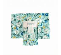 RCULWPLP Doll Kimono Robe 1/12 Scale Outfit Miniature Apparel Traditional Folded Front Wide Sleeves Printed Textile Suitable for Collection Photography Display Scene Building , Mint White Floral