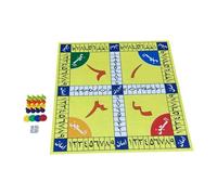 RCULWPLP Family Learning, Wooden Ludo Board Game, Traditional Kids Board Game for Family Large Groups Adults, Green