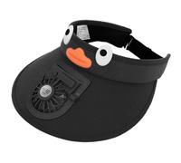 RCULWPLP Fan Cooling Hat Lightweight Adjustable Sun Visor with USB Powered Mini Fan Breathable Polyester Wide Brim Outdoor Sun Protection for Childr
