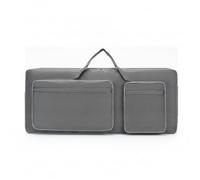 RCULWPLP Keyboard Case Digital Piano Storage Cover Waterproof Oxford Cloth Shock Absorption Padding with Multiple Pockets Suitable for Music Practice Performance, 61-Key Large Double Pocket