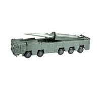 RCULWPLP Mini Launcher Truck Miniature Model Vehicle Scale Model Kit Construction Toy Simulation High Fidelity Accurate Details Assembly S, green