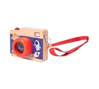 RCULWPLP Mini Wooden Game Camera with Realistic Sounds And Light Effects (kaleidoscope Lens).