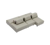RCULWPLP Miniature Dollhouse Pretend Play Toy Modern Couch Micro Scene Artificial Cushion Soft Pp Material Suitable for Room Setup Photography, M 2 ROWS gray