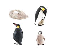 RCULWPLP Penguin Life Cycle Model 4 Stages of Penguin Animals Cognitive Playset Learning Life Cycle Animal Figures Toy for Kids Children Project, Style A